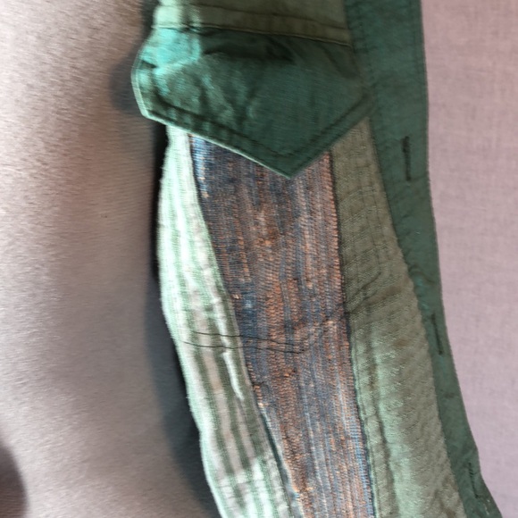 Nadya Green patchwork jacket that is jeans style/lots of pockets/XS - Picture 10 of 17